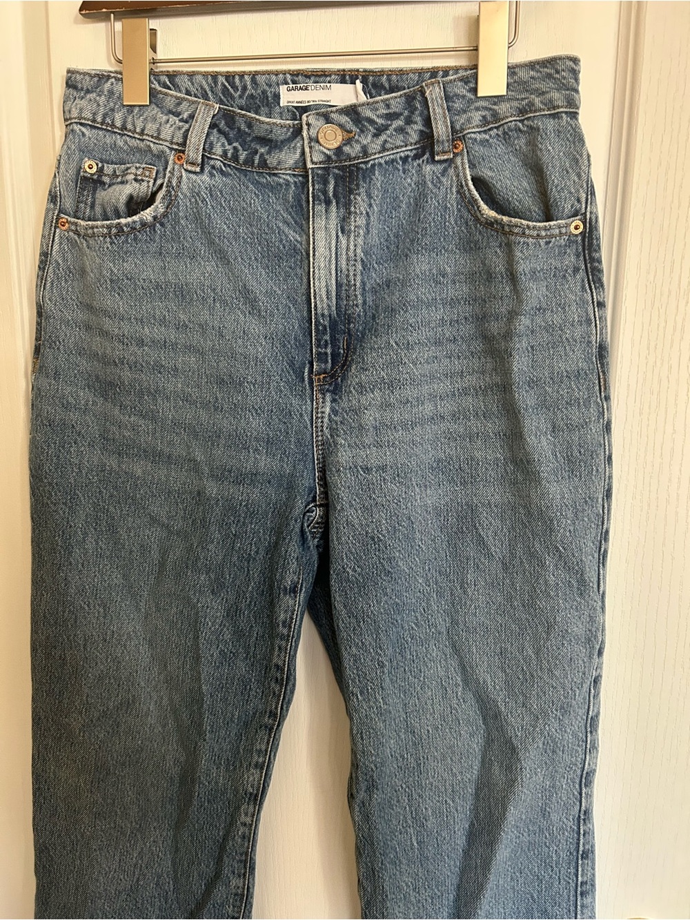 Classic High-Rise Straight Leg Jeans - Blue - Picture 3 of 6